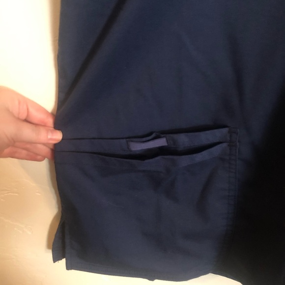 Cherokee Navy Scrub Top Small - Picture 2 of 5
